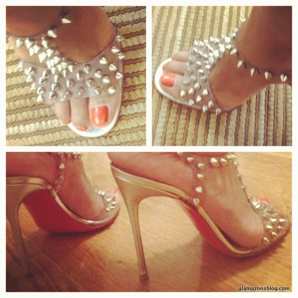 clear christian louboutin heels