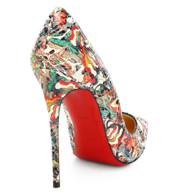 louboutin colorful heels