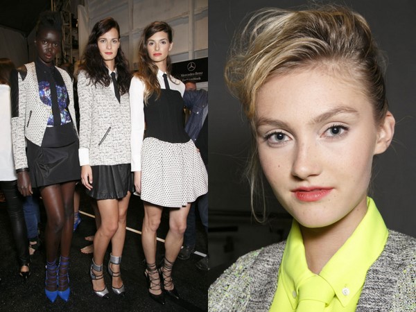 #NYFW Backstage Beauty: Marissa Webb Spring 2014 – Rocker Chic Updo & Tousled Waves