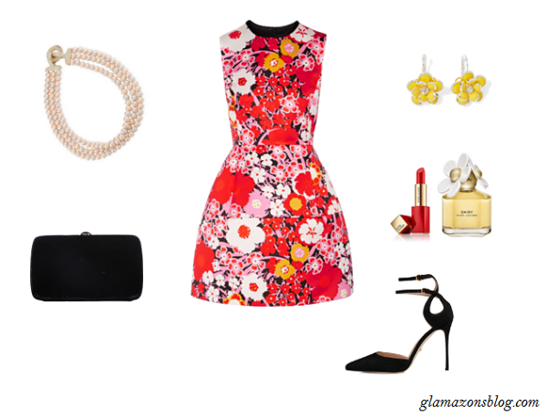 Easter-Sunday-Floral-Dress-Black-Clutch-Pointy-Toe-Heels-Fashion-Glamazonsblog