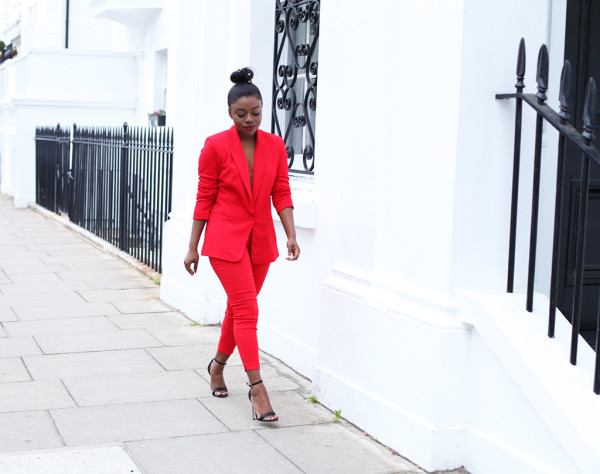 Fisayo-Longe-Red-Suit-Red-Lipstick-Black-Strappy-Heels-Glamazonsblog