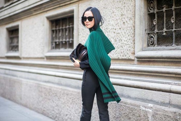 Green-Textured-Shawl-Black-Suit-Glamazonsblog