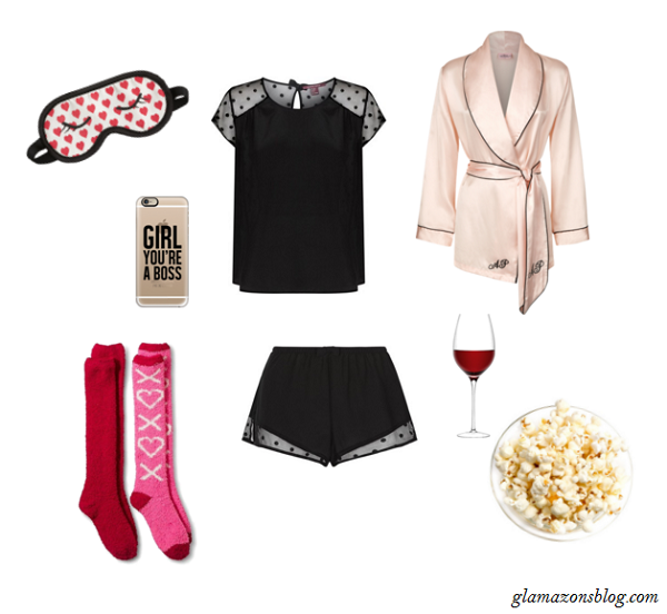 Pajamas-Silk-Robe-Knit-Knee-High-Socks-Valentines-Day-Fashion-Glamazonsblog