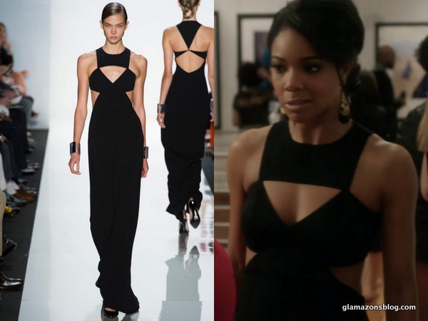 Being Mary Jane Fashion Recap: Michael Kors Spring 2013 Cut-Out Black Dress