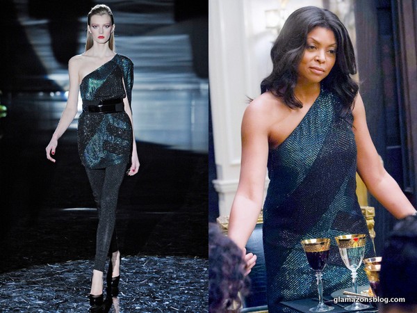 #Empire Fashion Recap: Cookie’s M Missoni Jacquard Dress and Purple Fur Stole