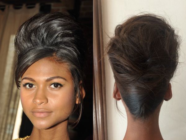 #NYFW: Modern ’60s Beehive at @LaquanSmith by @SheaMoisture