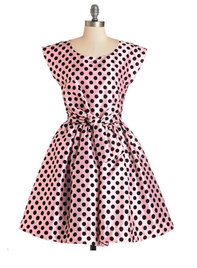 modcloth-nicolette-mason-the-nicolette-dress-pink-black-polka-dot-glamazons-blog-2