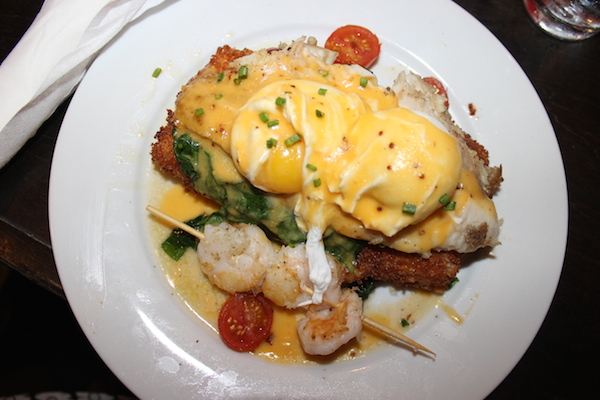 ruby-slipper-catfish-cheesy-grit-cakes-poached-eggs-sauteed-spinach-tomatoes-shrimp-creole-mustard-hollandaise-new-orleans-brunch-glamazons-blog-2