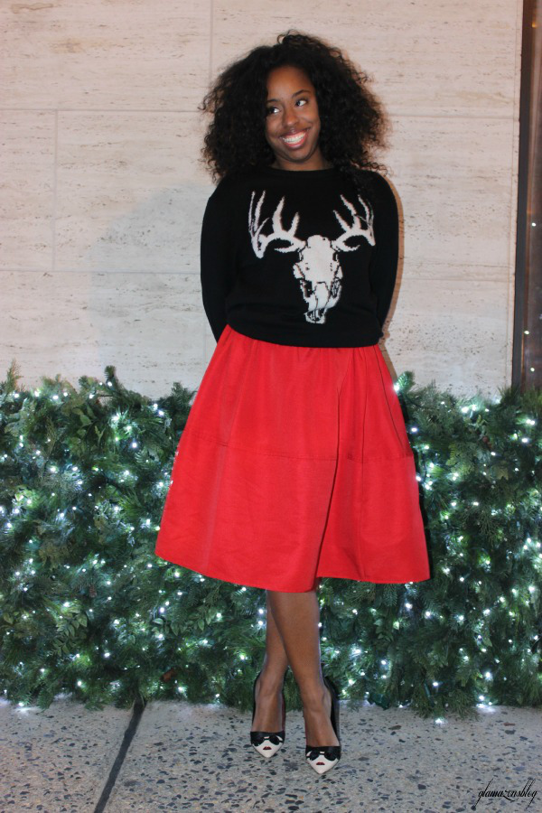 street-style-ugly-christmas-sweater-express-red-full-skirt-alice-olivia-stacey-face-pumps-5th-avenue-holiday-store-windows-new-york-city-jessica-c-andrews-glamazons-blog-2-edit