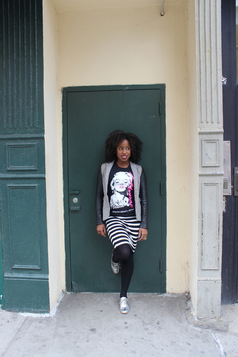 street-style-zara-blazer-leather-sleeves-forever-21-striped-skirt-just-fab-avalene-silver-oxfords-10