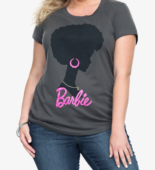 black barbie afro t shirt