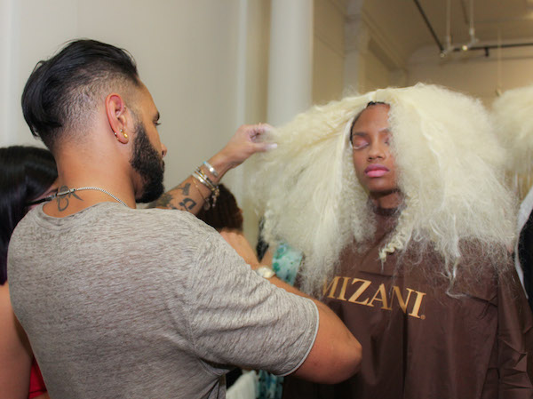 #NYFW Backstage Beauty: Blonde ‘Fros at Victor de Souza by Mizani!