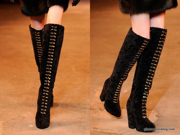 christian-siriano-for-payless-black-lace-up-boots-fall-2013-new-york ...